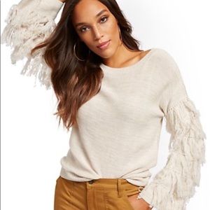 NY&C Fringe Sweater
